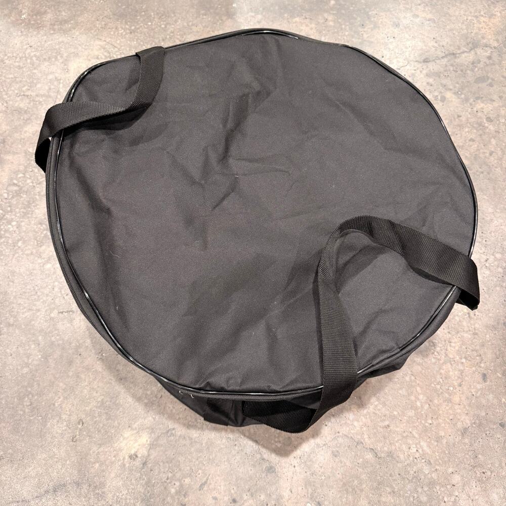 19” Smokeless Fire Pit Carry Bag Black Round Zippered Storage Case